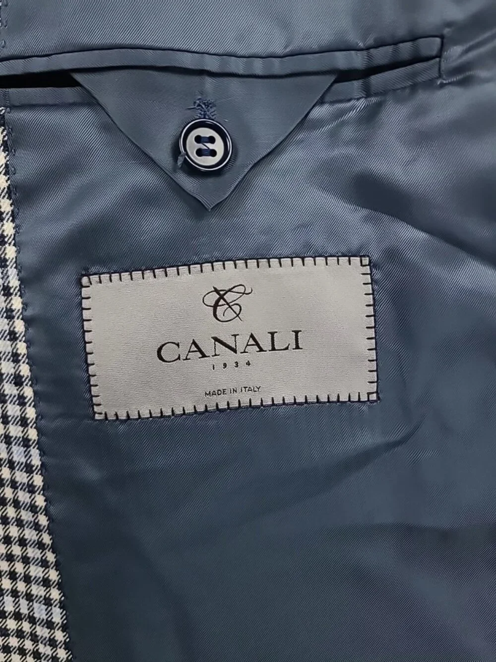 Canali Men's 48L (US) Gray Wool Cashmere Sports Coat Blazer Made in Italy